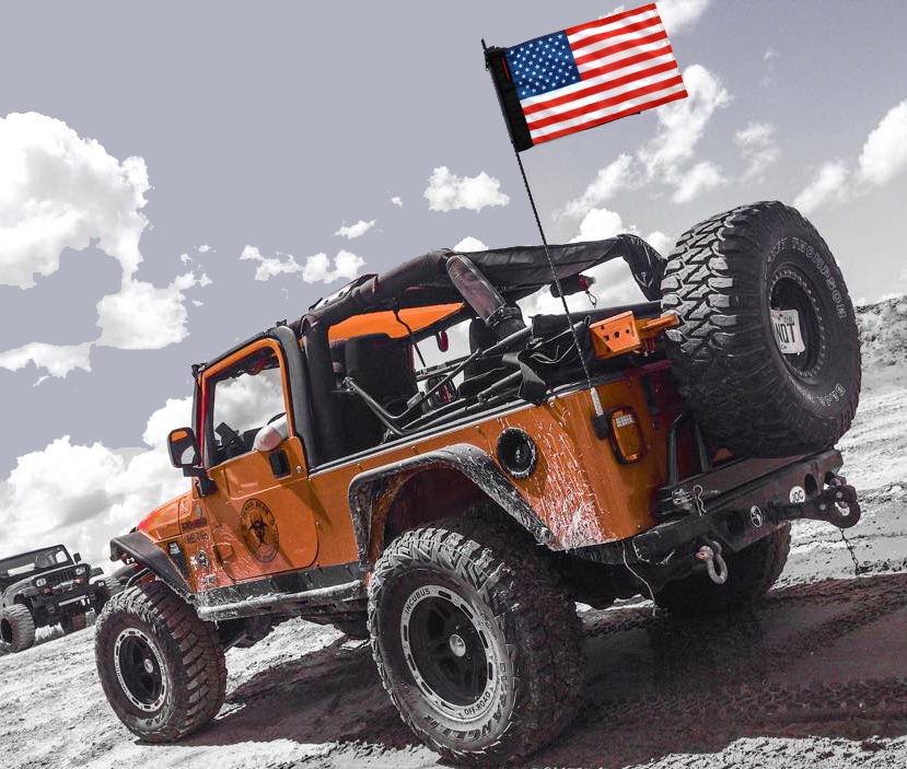 Homemade flag pole  Jeep Wrangler Forum