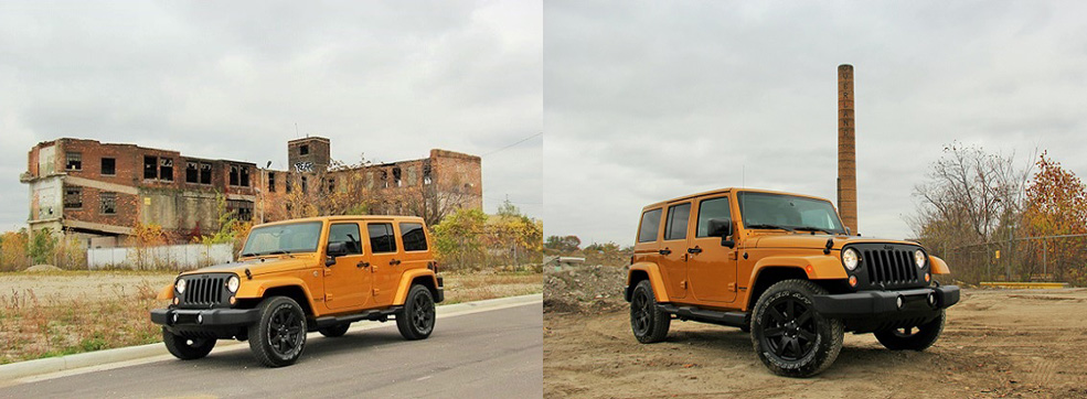 Jeep at Old Overland Site in Toledo, Ohio