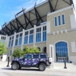 TCU Fan Decks Out Wrangler in School Colors