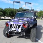 TCU Fan Decks Out Wrangler in School Colors