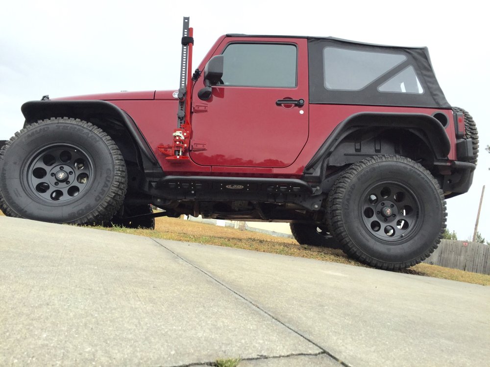 Jeep Wrangler with LOD rock rails