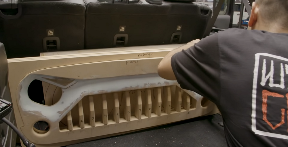 custom jeep tj subwoofer box