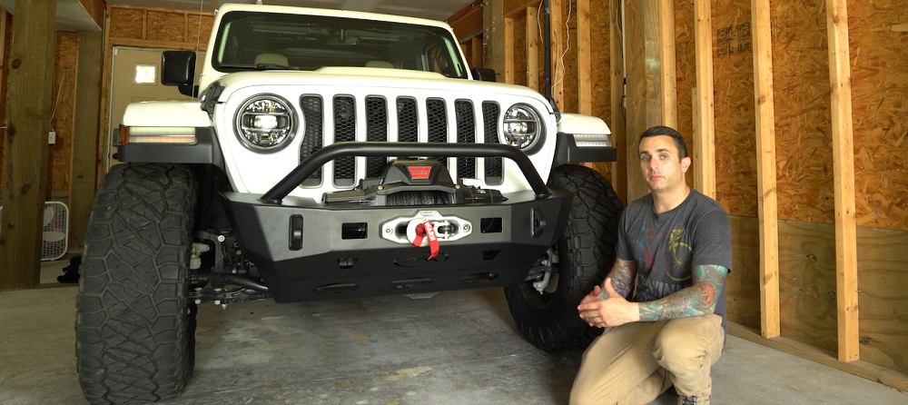 jk-forum.com JL Jeep Wrangler Unlimited Rubicon Gets a New Bumper