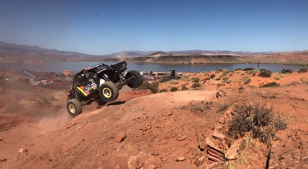 Buggies at the Lasernut Rock Race at Trail Hero 2019, Sand Hollow State Park Utah. 