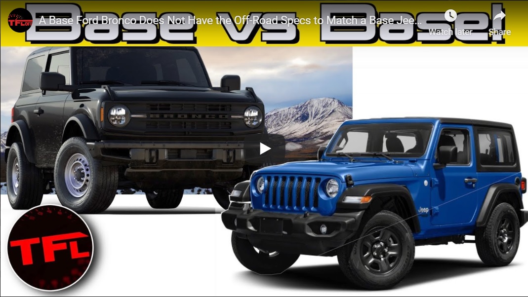 Can A Base Ford Bronco Compete With A Jeep Wrangler Jk Forum