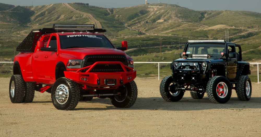 Ram 3500 Hauls Jeep Wrangler