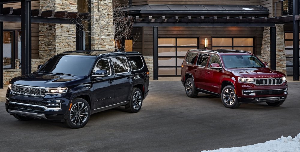 All-new 2022 Grand Wagoneer Series III (left) and 2022 Wagoneer