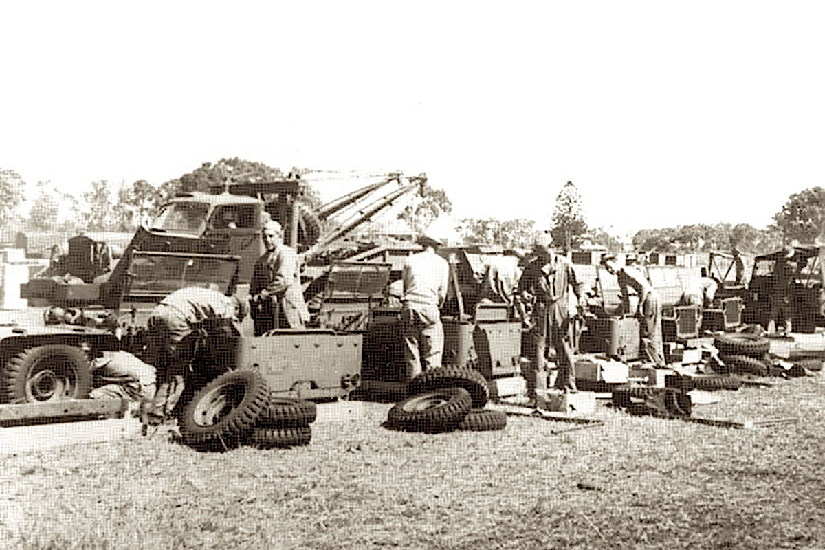 Uncrating Jeeps in a Boxes