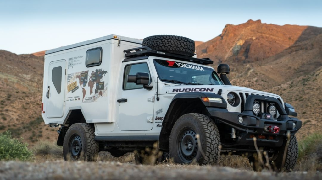 Dan Grec's modified Jeep Gladiator that he drove in Australia