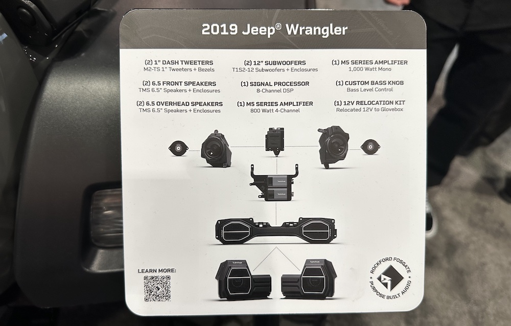 Rockford Fosgate Jeep Wranger sound system